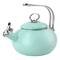 Martha Stewart 1.5qt. Mint Enamel on Steel Stovetop Tea Kettle